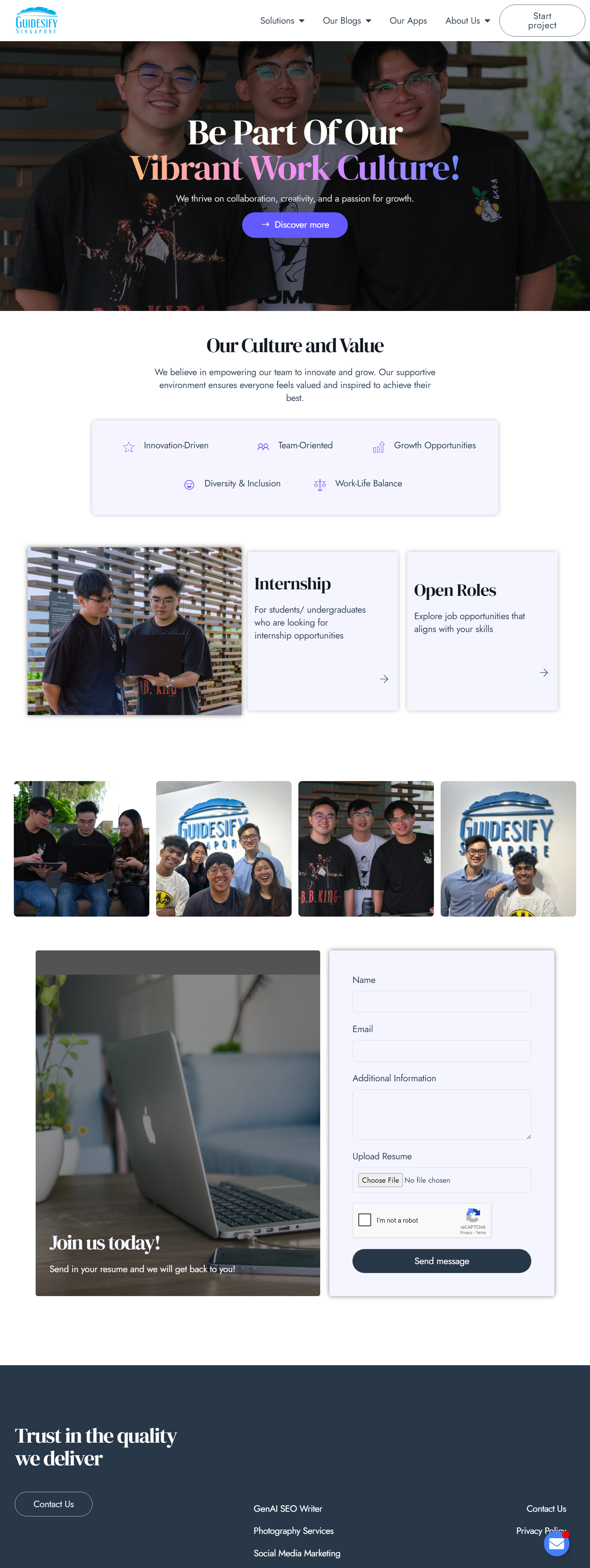 guidesify-careers page
